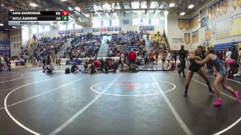 140 lbs Semifinal - Aava Barberena, Mayhem Wrestling Club vs Jayla Sanders, Outkast
