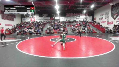 120 lbs Cons. Semi - Colton Volkel, Hansen vs Coy Dimond, Wendell