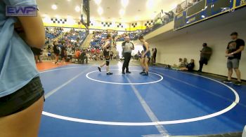 140 lbs Quarterfinal - Caleb Felts, Fort Gibson Youth Wrestling vs Tryston Meller, Pryor Tigers Wrestling