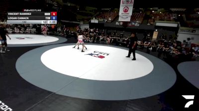 132 lbs Vincent Ramirez, MDWA - Mount Diablo Wrestling Association vs Logan Camack, TCWA - Tri-Counties Wrestling Association