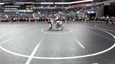 115 lbs Round Of 32 - Hayden Rathgeber, East Kansas Eagles vs Colton Russell, Wentzville Wrestling Federation
