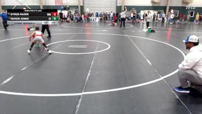 55 lbs Cons. Round 4 - Tavion Jones, Sherman Challengers vs Syrus Bazer, Nebraska Wrestling Academy