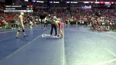 3A-132 lbs Champ. Round 2 - Elijah Hyet, Dubuque Hempstead vs Brody Harrington, Clinton