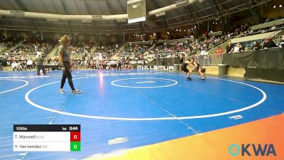 105 lbs Consolation - Travis Maxwell, Blackwell Wrestling Club vs Yamileth Hernandez, OKC Saints Wrestling