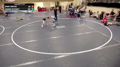 Girls K-8 - 68 Hannah Stickney, Blaine-Girls vs Avery Burton, Stillwater/Simley-Girls