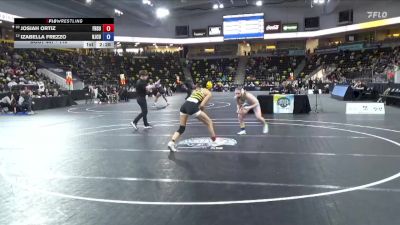 110 lbs Cons. Round 3 - Josiah Ortiz, Fort Hays State vs Izabella Frezzo, New Jersey City University