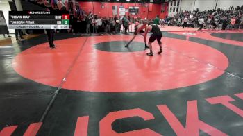 190 lbs Champ. Round 3 - Kevin May, Lombard (MONTINI) vs Joseph Fitak, Carol Stream (GLENBARD NORTH)