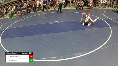 75 lbs Champ. Round 2 - Dallin Anderson, Fremont Wrestling Club vs Dylan Stubbs, Kanab Cowboys