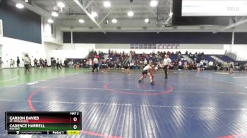 106 lbs Quarterfinal - Cadence Harrell, Mayfair vs Carson Davies, St. John Bosco