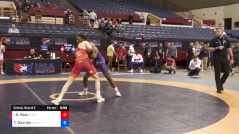 77 lbs Champ. Round 2 - Benjamin Peak, Sunkist Kids Wrestling Club vs Thomas Dantzler, Front Range Twisters WC
