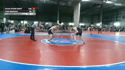 157 lbs Champ. Round 2 - Theo Reinhart, Cavalier Wrestling Club vs Elijah Storm Smith, Powhatan Youth Wrestling Club
