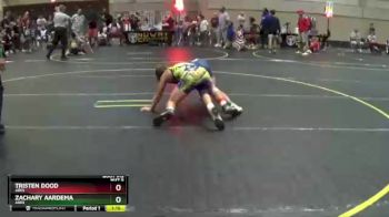 120 lbs Quarterfinal - Zachary Aardema, Ares vs Tristen Dood, Ares