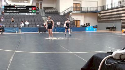 131 lbs Quarterfinal - Alexandra Szkotnicki, McKendree University vs Sophia Garza, Wisconsin - Oshkosh