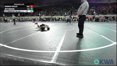 96 lbs Consi Of 8 #1 - Kannon Guillet, Pocola Youth Wrestling vs Jett Ingram, Plainview Youth Wrestling Club