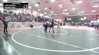 105 lbs Champ. Round 2 - Briceida Trejo, Pacifica/Oxnard vs Olive Lechiara, Temecula Valley