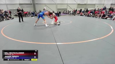 150 lbs Semis & 3rd Wb (16 Team) - Will Deutschlander, Texas Blue vs Jagger French, California Blue