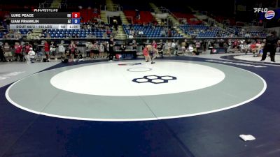 165 lbs Cons. Rd Of 64 - Luke Peace, OH vs Liam Franklin, AZ