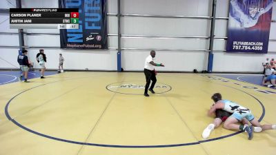 105 lbs Rr Rnd 2 - Carson Planer, Indiana Outlaws Silver vs Justin Jani, Shore Thing Surf