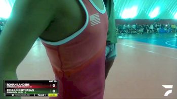 106 lbs Round 2 (16 Team) - Ronan Landers, Cambridge-Isanti White vs Ermuun Urtnasan, Glenbrook South