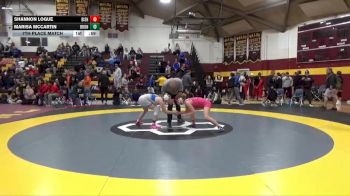 130 lbs 7th Place Match - Marisa McCartin, Brunswick High School vs Shannon Logue, Bishop Shanahan HS