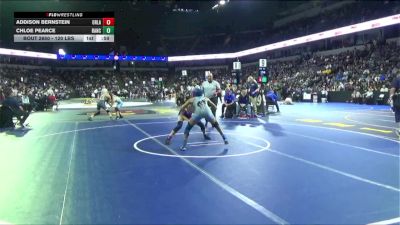 120 lbs Consi Of 16 #2 - Addison Bernstein, Orland (NS) vs Chloe Pearce, Rancho Bernardo (SD)