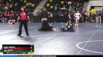 105 lbs Cons. Round 4 - Kara VeDepo, Solon vs Kim Meyer, Ridge View