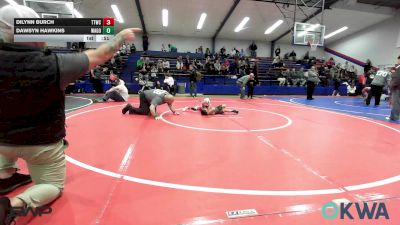 43 lbs Semifinal - Dilynn Burch, Team Tulsa Wrestling Club vs Dawsyn Hawkins, Wagoner Takedown Club