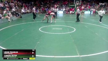 150 lbs Quarterfinal - Carson Fettig, Hamilton Heights H.S. vs Jessie Franklin, North Central