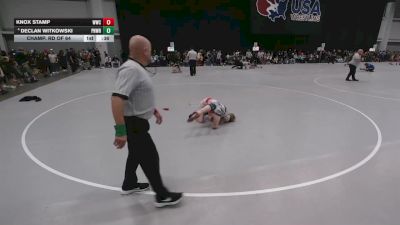 86 lbs Champ. Rd Of 64 - Knox Stamp, Wheeling Wrestling Club vs Declan Witkowski, Phenom Wrestling