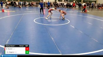 117-124 lbs Champ. Round 1 - Quinn Zegers, Milford Wrestling Club vs Daylen Naylor, Lexington Wrestling Club