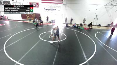 190 lbs Round 5 - Darpan Shrestha, Gahr High School vs Albert Esparza, War Room Wreslting Club