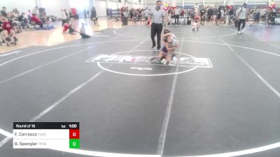 52 lbs Round Of 16 - Frankie Carrasco, Tucson Cyclones vs Brayden Spangler, Trybe