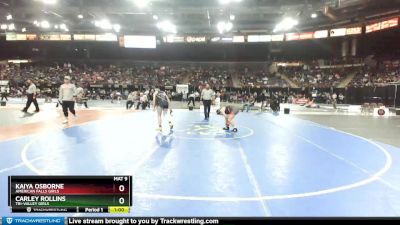 132G Cons. Round 2 - Kaiya Osborne, American Falls Girls vs Carley Rollins, Tri-Valley Girls