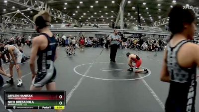 88 lbs Round 5 (6 Team) - Jaylen Hanisak, Team Germantown vs Nico Bresadola, Brawler Elite