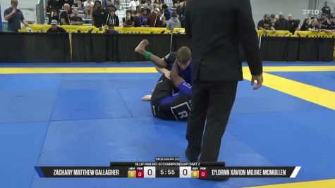 D'Lornn Xavion MoJike McMullen vs Zachary Matthew Gallagher 2026 Pan IBJJF Jiu-Jitsu No-Gi Championship