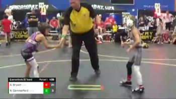 60 lbs Quarterfinals (8 Team) - Russell Commerford, Untouchables White vs Aidyn Bryant, Combative Sports Athletic Center