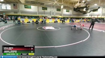 45 lbs Quarterfinal - Hyla Zietz, DLB-LC Lakers vs Sierra Jenkins, MATPAC Wrestling - ND