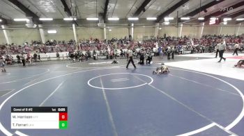 50 lbs Consi Of 8 #2 - Wyatt Harrison, Little Warriors vs Titus Ferrari, La Veta