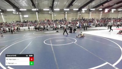 50 lbs Consi Of 8 #2 - Wyatt Harrison, Little Warriors vs Titus Ferrari, La Veta