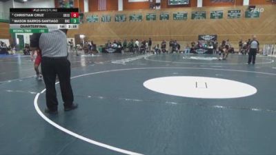 125 lbs Quarterfinal - Mason Barros-Santiago, Rio Hondo College vs Christian Cruz, Skyline College