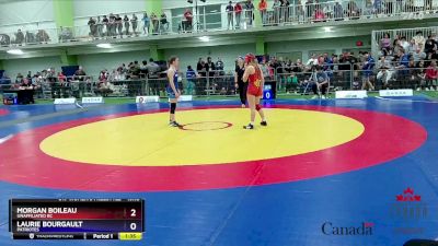 49kg Quarterfinal - Morgan Boileau, Unaffiliated BC vs Laurie Bourgault, Patriotes