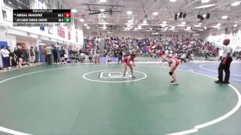 Girls 110 lbs Cons. Round 2 - Ayleen Oros Ortiz, North Salinas Girls vs Abigal Maguire, Willow Glen Girls