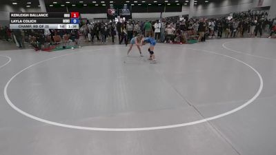 100 lbs Champ. Rd Of 32 - Kenleigh Ballance, Ohio vs Layla Colich, Bad Karma Wrestling Club