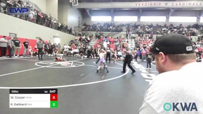 55 lbs Quarterfinal - Waylon Cooper, Sperry Wrestling Club vs Kason Gabbard, Raw Wrestling Club