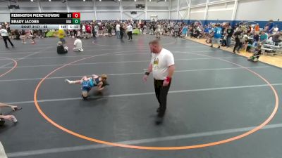 65 lbs Semifinal - Remington Pierzynowski, Unattached vs Brady Jacobs, Unattached