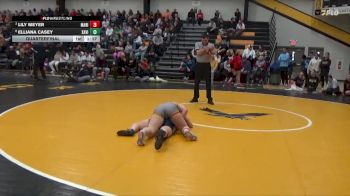 135 lbs Quarterfinal - Lily Meyer, Marion vs Elliana Casey, Xavier