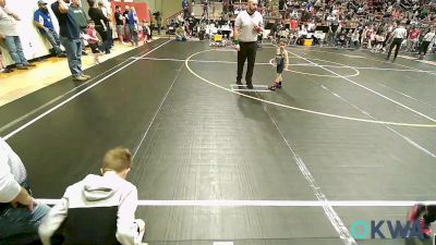 43 lbs Quarterfinal - Bryce Nickerson, Springdale Youth Wrestling Club vs Remmi Schwahn, Chandler Takedown Club