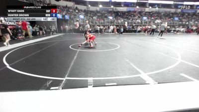 65 lbs Consi Of 16 #2 - Wyatt Eads, East Kansas Eagles vs Hunter Brown, Webb City Youth Wrestling