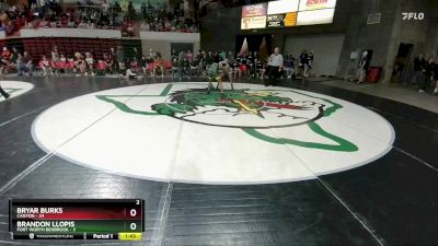 144 lbs Round 2 (8 Team) - Bryar Burks, Canyon vs Brandon Llopis, Fort Worth Benbrook