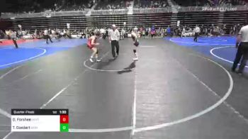 120 lbs Quarterfinal - Daylan Forshee, Montana Disciples vs Ty Goedert, Meeker